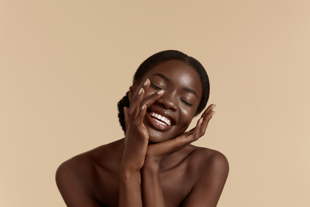 Beautiful african girl with perfect skin